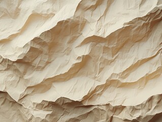Poster - Textured crinkled paper with subtle shadowing on a plain background for creative projects