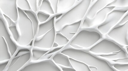 Poster - Abstract White Veins Pattern