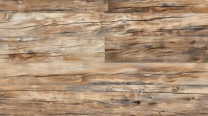 Poster - close-up shot of a rustic wooden texture with visible grain and knots.