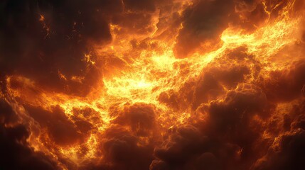 Wall Mural - intense flames fiercely blazing upward, creating a dramatic and powerful background