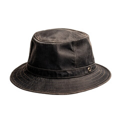 Wall Mural - Classic black bucket hat with a textured finish