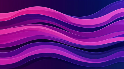 Poster - Purple and pink wavy lines creating an abstract background