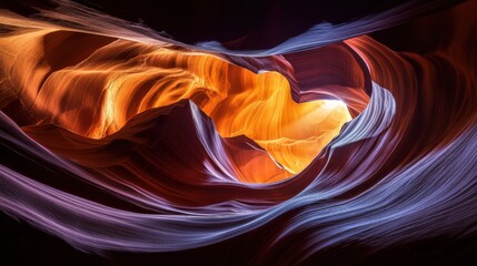 Poster - The dramatic beauty of the slot canyons in Antelope Canyon, Arizona, Canyon scene