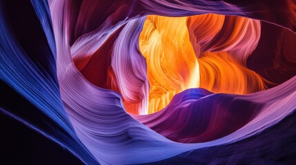 Poster - The dramatic beauty of the slot canyons in Antelope Canyon, Arizona, Canyon scene