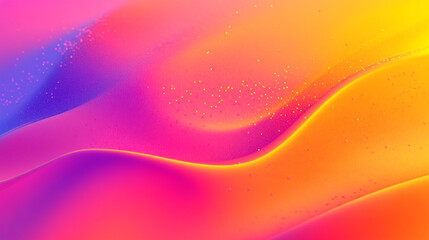 Poster - Bright waves of color flow seamlessly in a beautiful blend of pink, purple, and yellow