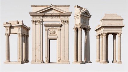 Wall Mural - ancient architectural columns and structures resembling classical roman architecture