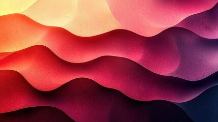 Aufkleber - Colorful abstract waves and curves flowing together in soft hues create a dynamic visual experience for contemporary art lovers
