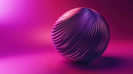 Wall Mural - abstract sphere on a pink background