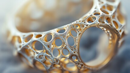 Wall Mural - abstract gold structure