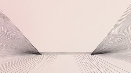 Poster - Abstract Geometric Pattern with Converging Lines