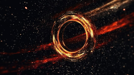 Poster - amazing glitter abstract wormhole. space travel. fantasy circle portal