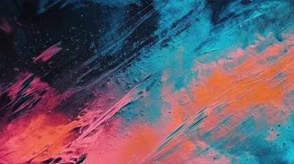 Poster - Amazing Color glitch noise. Distressed surface. Weathered effect filter