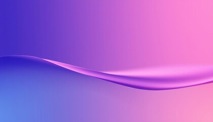 Poster - a close up of a pink and blue background with a curved wave