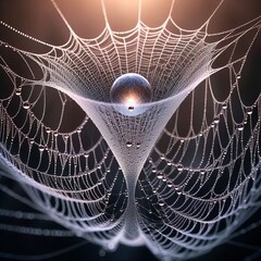 Wall Mural - Funnel Orb Hybrid Web