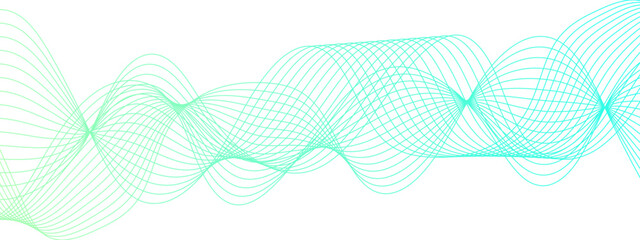 Poster - Abstract colourful wave line transparent background modern stream wave background and curve lines. Curved wavy lines tech futuristic motion background. Frequency sound wave and lines