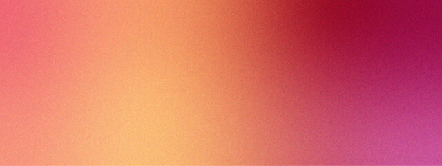 Aufkleber - Red to orange Grungy Gradient Texture. Orange crimson coral peach pink rose Dark pale calm noisy Background. Pastel red gradient foil shimmer background texture. Rough, grain, noise, bright spots.