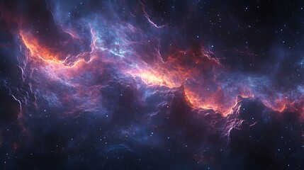 beautiful nebula with colorful galaxies and star, space galaxy with star