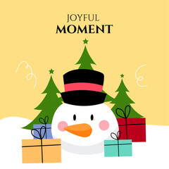 Poster - Colorful Christmas Tree Design With Festive Typography Art. Perfect for Festive Greeting Cards, Holiday Decor, and Seasonal Designs.