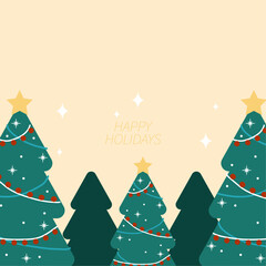 Poster - Colorful Christmas Tree Design With Festive Typography Art. Perfect for Festive Greeting Cards, Holiday Decor, and Seasonal Designs.