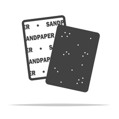 Wall Mural - sandpaper icon transparent vector isolated