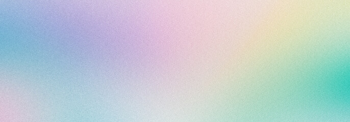 Poster - Soft Pastel Gradient Background with Smooth Transitions, Blurred Rainbow Colors, and Subtle White Veins for Calm, Elegant, and Serene Designs