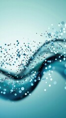 Poster - Dynamic water droplets splashing abstract art aquatic environment close-up view visual serenity