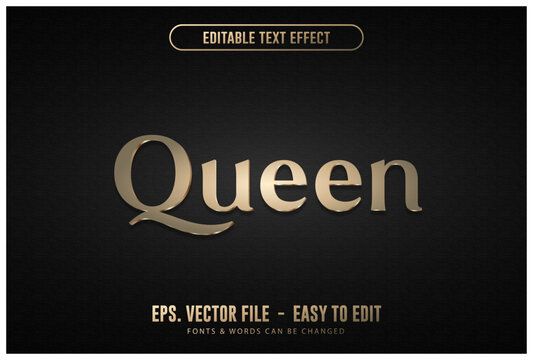 Luxury gold editable text effect