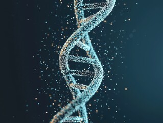 Poster - Exploring dna structure laboratory scientific visualization abstract close-up genetics concept