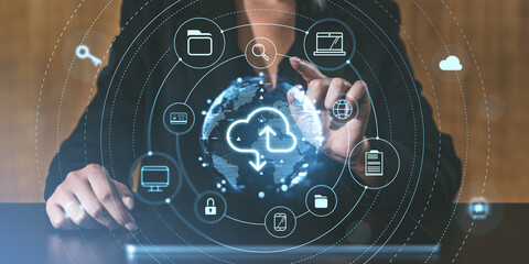 Poster - Cloud Technology Interface Display.