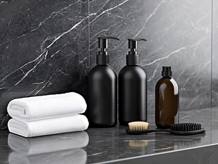Poster - product preview mockup showcasing full branding, glossy textures, premium background, subtle lighting