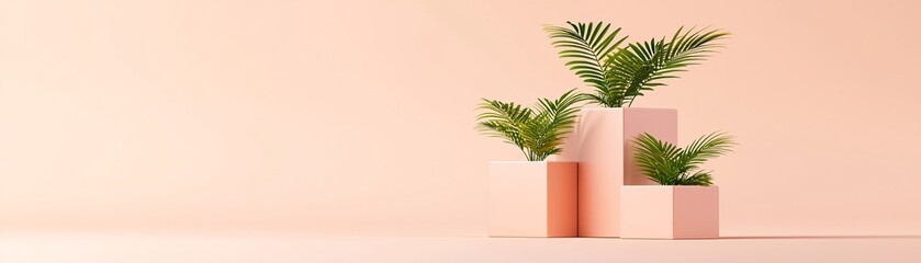 Poster - sleek modern branding mockup with dynamic shapes, minimalistic branding layout, refined color palette