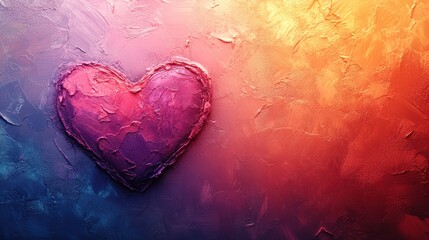 Poster - Abstract Valentine background with vibrant pink and purple gradients, artistic flair