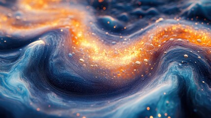 Poster - Galaxy visuals for mindfulness practice, guiding users into deep relaxation with cosmic imagery