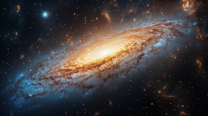 Poster - Galaxy visuals for mindfulness practice, guiding users into deep relaxation with cosmic imagery