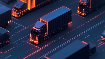 Poster - A transportation company working with AI to automate fleet management.