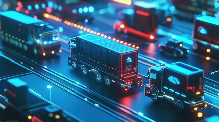 Poster - A transportation company working with AI to automate fleet management.