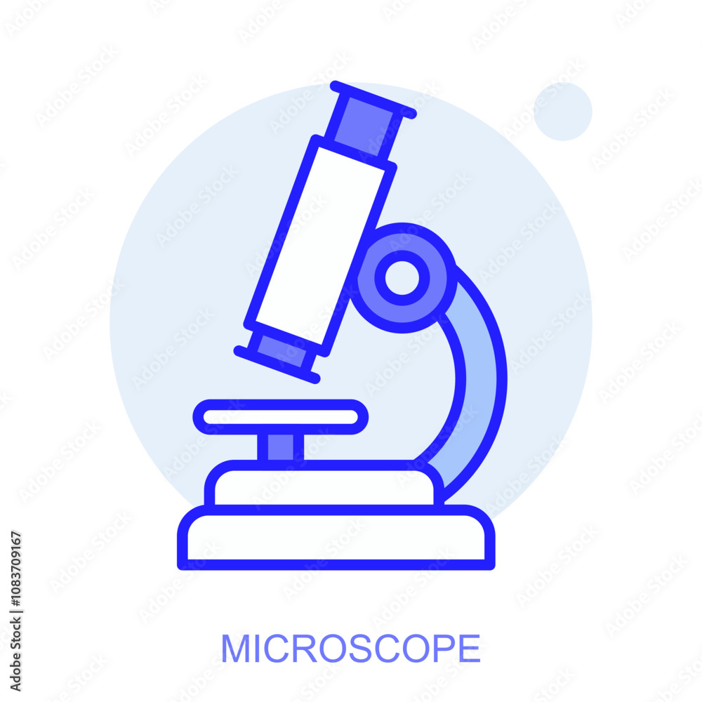 Science Symbol Microscope Science icon. Symbol of a Microscope. Isolated vector illustration ...