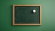 © Narongsag - Green Chalkboard Background Wooden Frame White Chalk Education Concept
