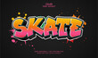 © Navy Graphic - Skate Editable Text Effect Style Graffiti 3d