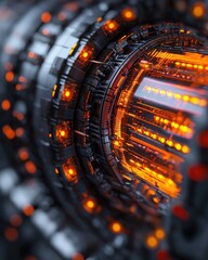 Poster - Exploring futuristic technology concepts in a dark environment