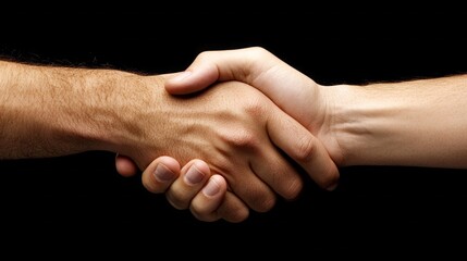 Aufkleber - Two hands shaking in a handshake