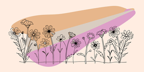 Poster - Floral Symphony Imagine a field full of vibrant wildflowers. In the center of the field a heart of light shines brightly sending radiant beams that shimmer in every color of the