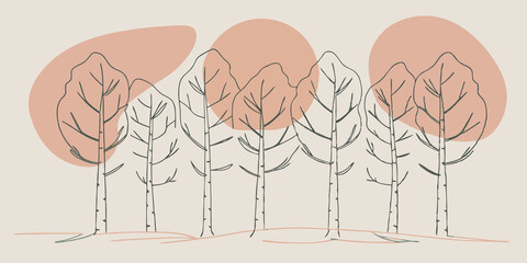Aufkleber - Sunlit Glade A tranquil clearing bathed in golden sunlight where a gentle wind stirs the leaves overhead. Each leaf carries faintly glowing symbols that seem to dance and shift