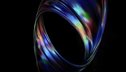 Poster - Vivid Iridescent Flowing Wave Abstract. High Quality Modern Gradient Texture for Digital Art, Creative Design Projects, or Futuristic Tech Backgrounds. Perfect for Posters, UI, and Branding Visuals