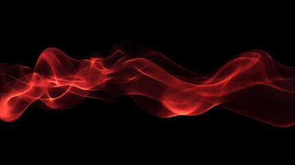 Poster - A red wave of smoke is shown in black
