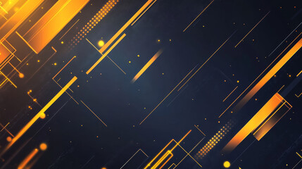 Poster - a cool, abstract background with geometric patterns and bright yellow lines. it has a futuristic, sc