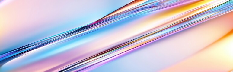 Aufkleber - Dynamic Abstract Digital Background With Lines and Vibrant Colors for Modern Technological Projects