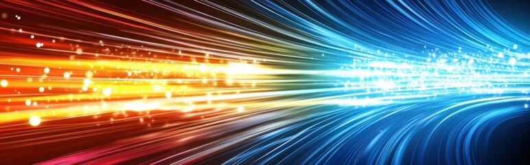 Poster - Dynamic Abstract Digital Background With Vibrant Colors and Flowing Lines for Modern Creativity