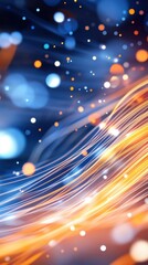 Poster - Dynamic Abstract Digital Background With Vibrant Colors and Technology Elements