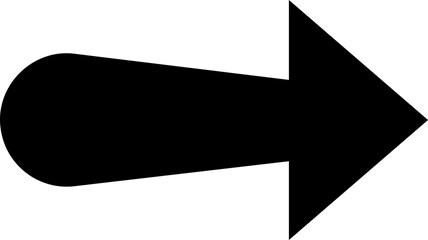 Poster - black arrow direction